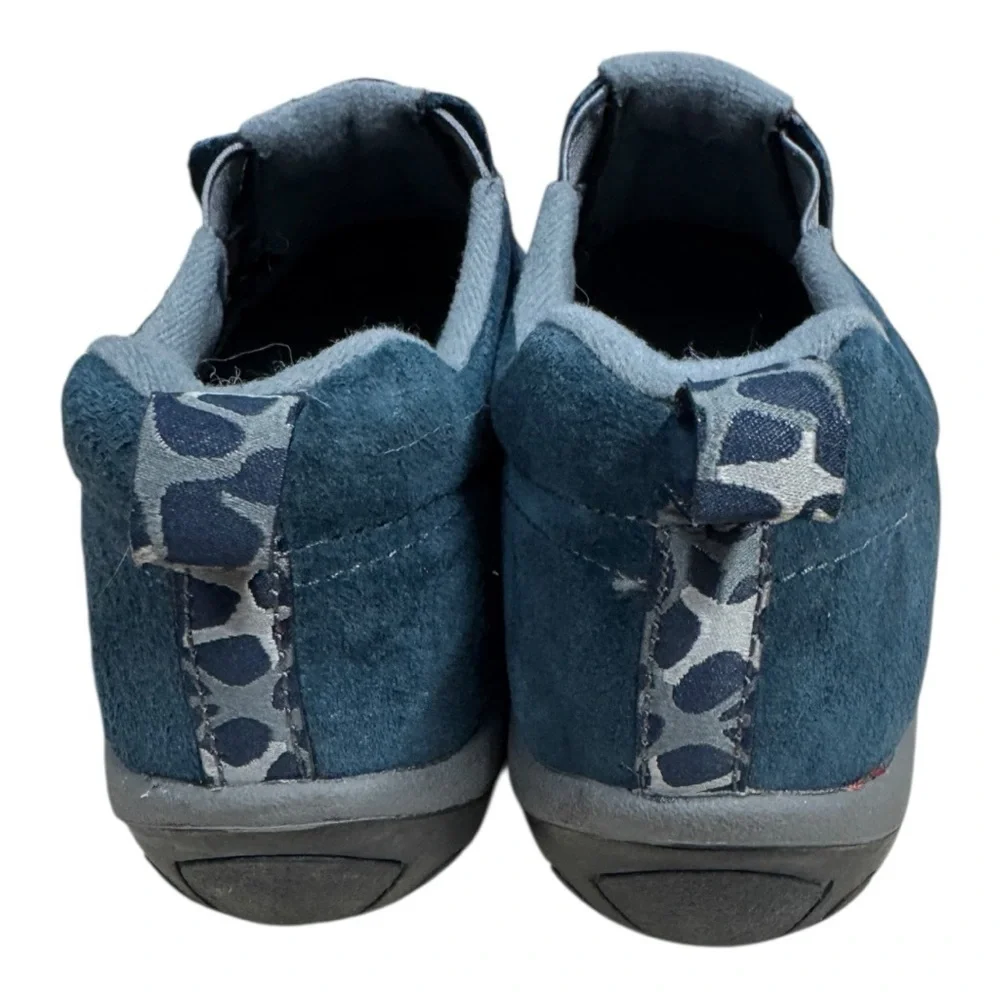 Merrell Jungle Moc Kids Blue Suede Slip On Comfort Outdoor Shoes Size 3 Leather